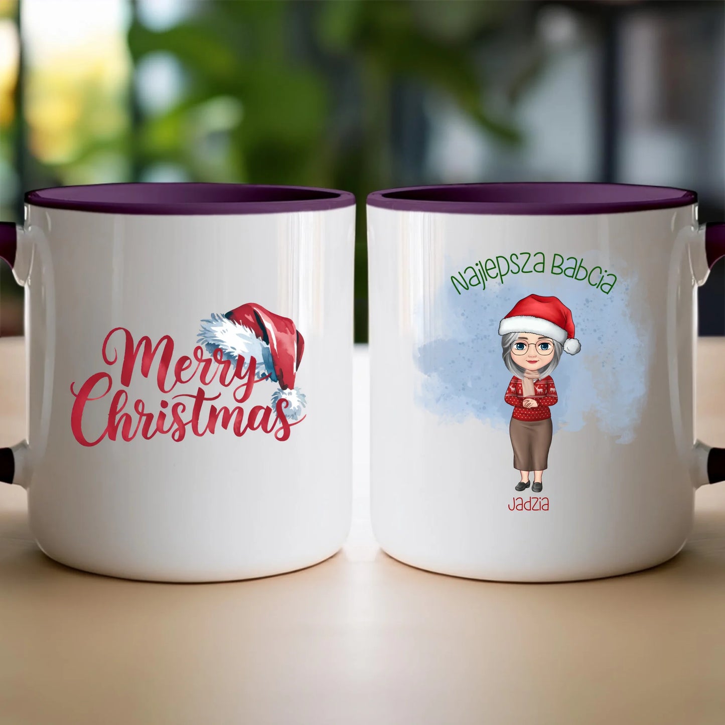 Kubek personalizowany dla babci świąteczny #232