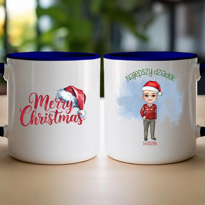 Kubek personalizowany dla dziadka świąteczny #270