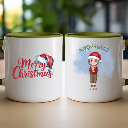 Kubek personalizowany dla babci świąteczny #232