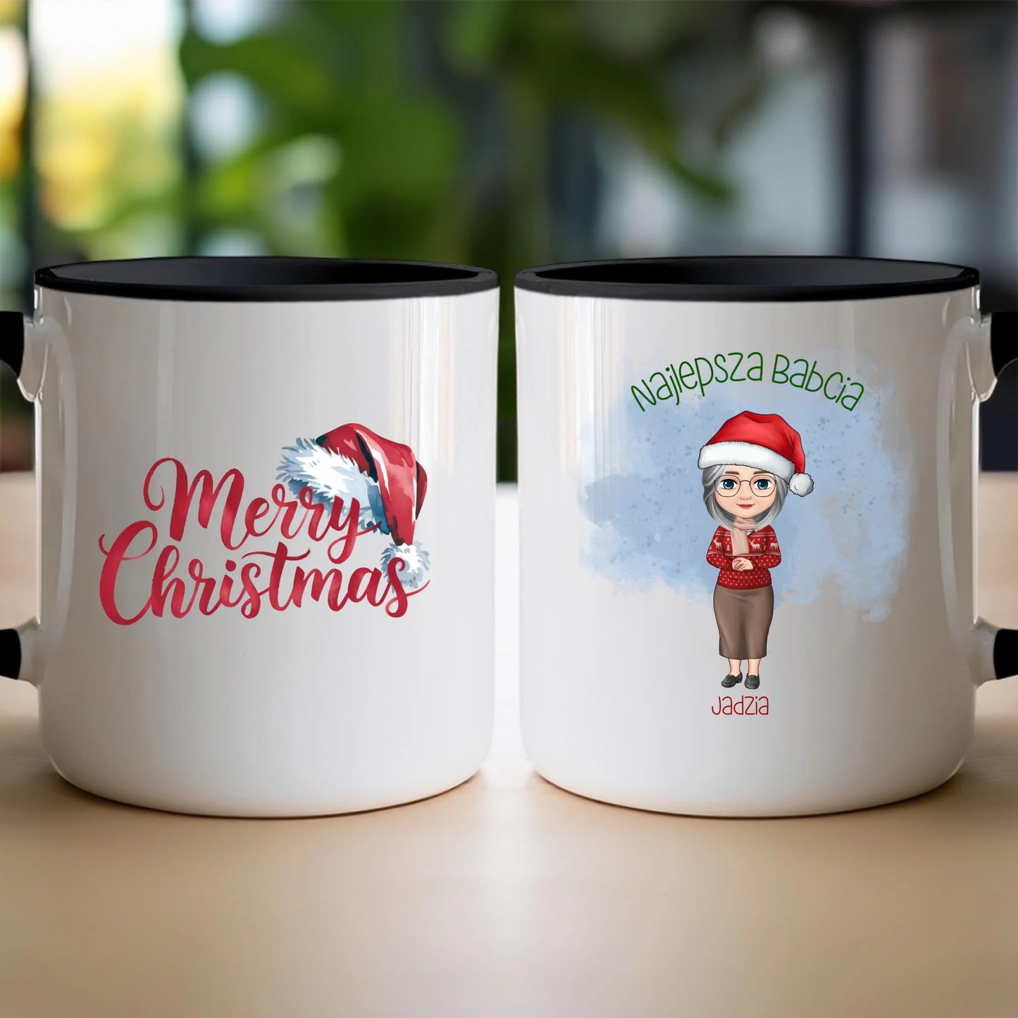 Kubek personalizowany dla babci świąteczny #232