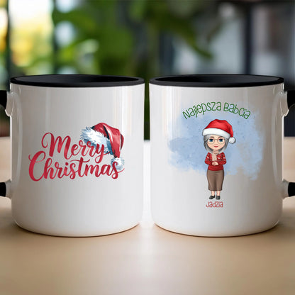 Kubek personalizowany dla babci świąteczny #232