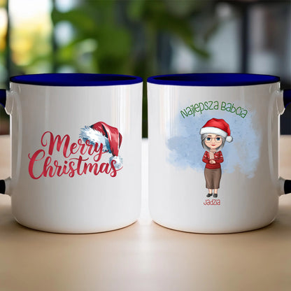 Kubek personalizowany dla babci świąteczny #232