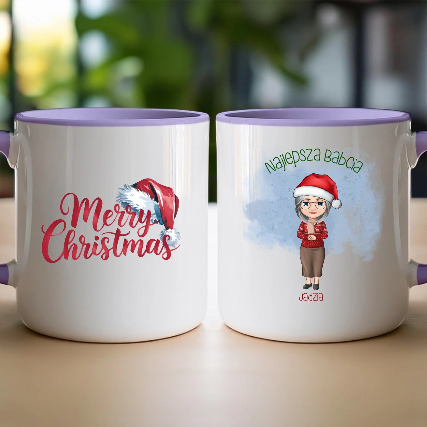 Kubek personalizowany dla babci świąteczny #232