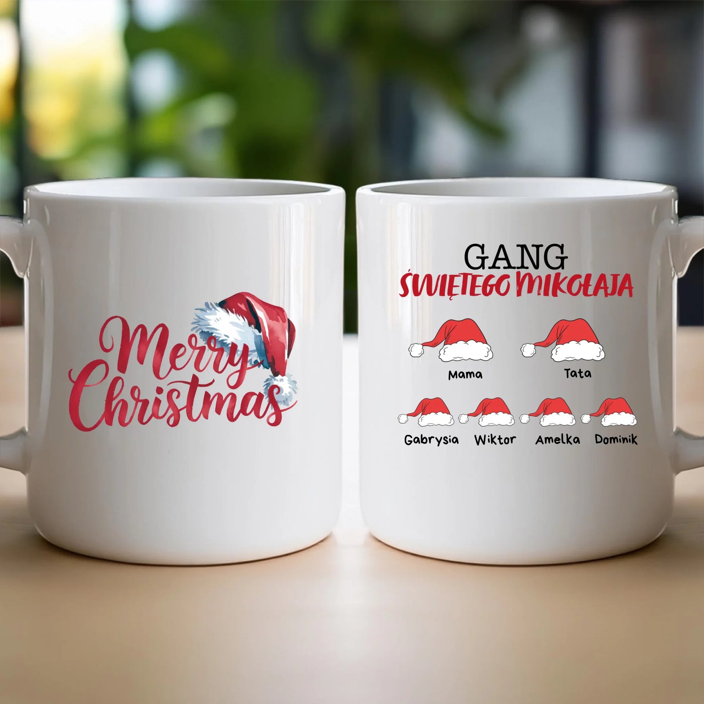 Kubek personalizowana dla rodziny - świąteczna #806