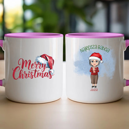 Kubek personalizowany dla babci świąteczny #232