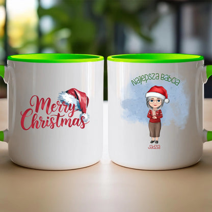 Kubek personalizowany dla babci świąteczny #232