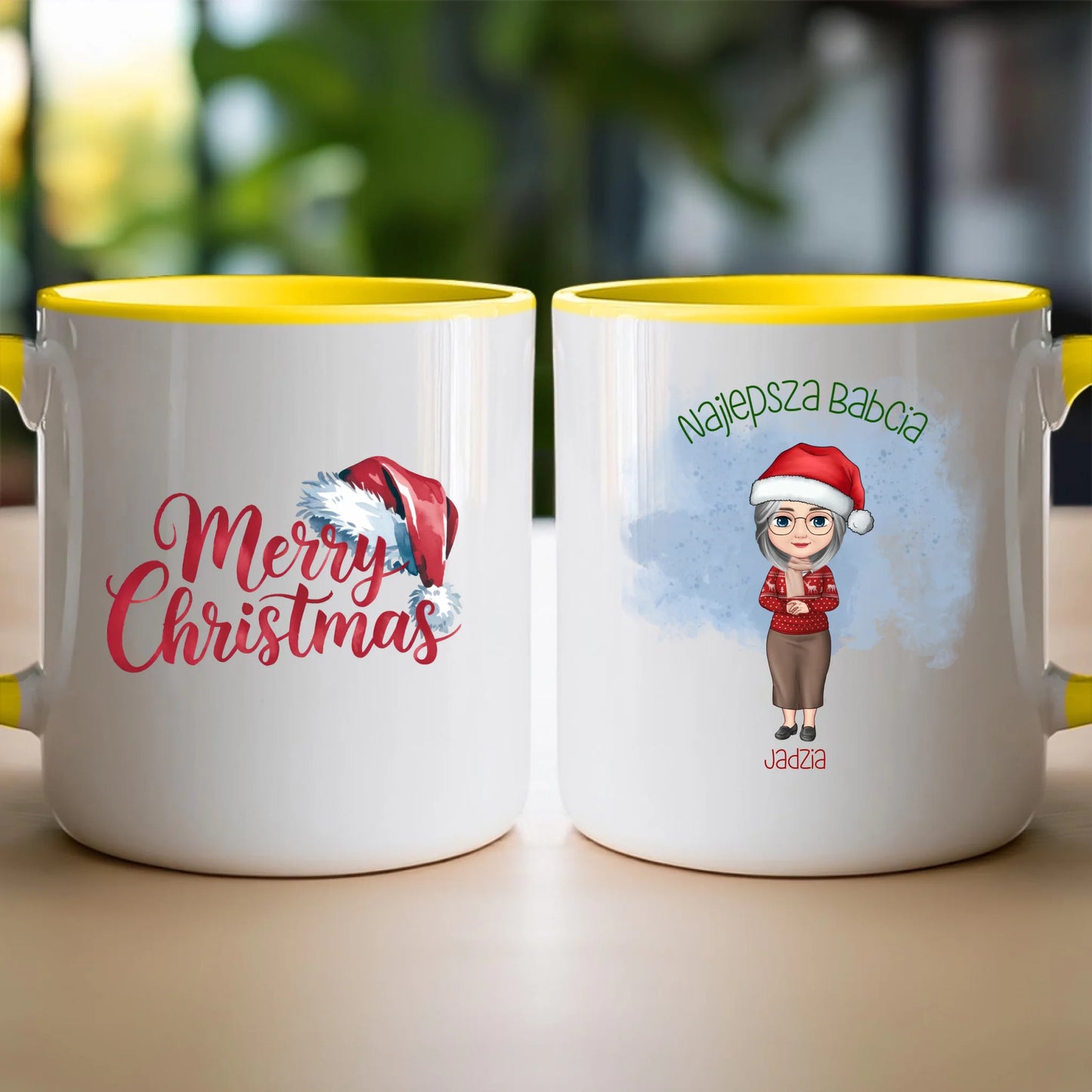 Kubek personalizowany dla babci świąteczny #232