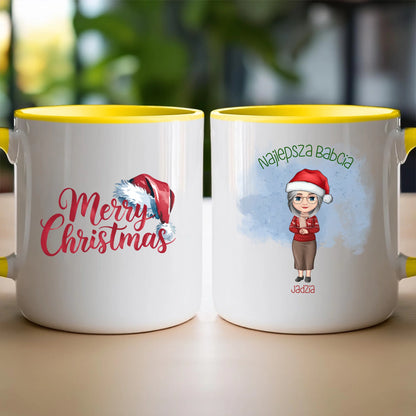 Kubek personalizowany dla babci świąteczny #232
