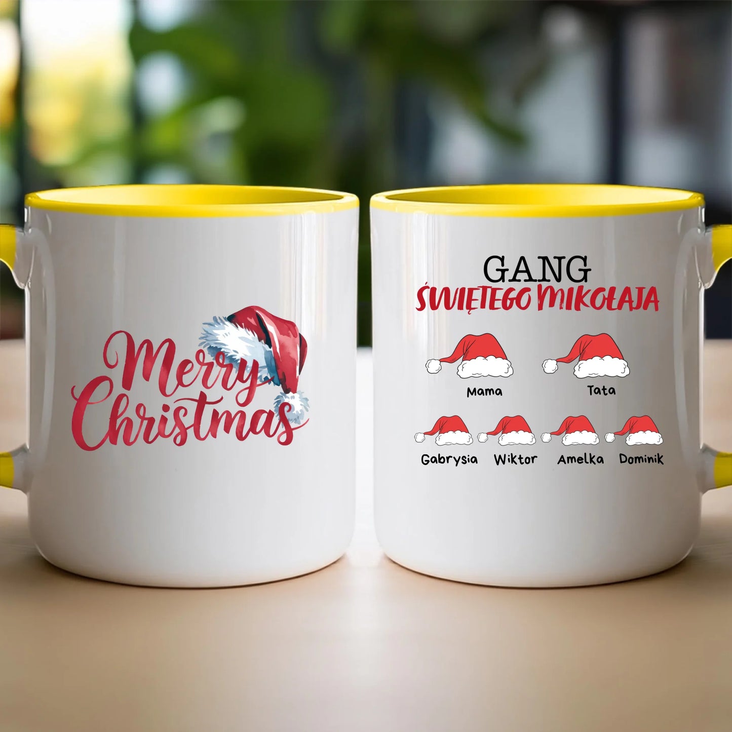 Kubek personalizowana dla rodziny - świąteczna #806