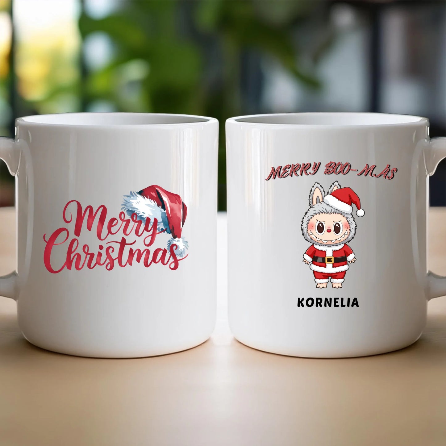 Personalizowany kubek na święta - Uroczy Potworek #513