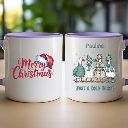 Kubek personalizowany - świąteczne gęsi #297