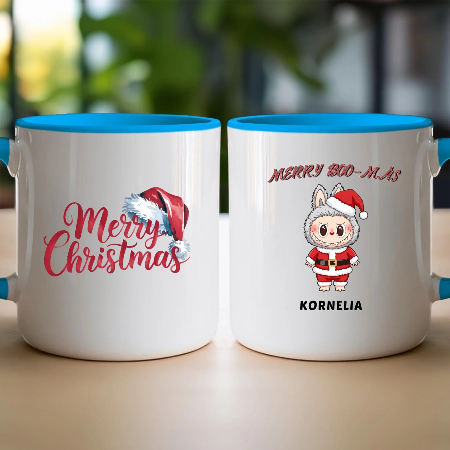 Personalizowany kubek na święta - Uroczy Potworek #513