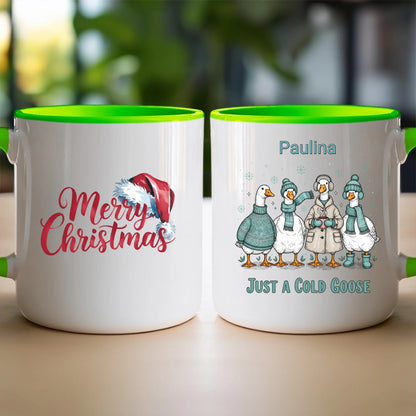 Kubek personalizowany - świąteczne gęsi #297