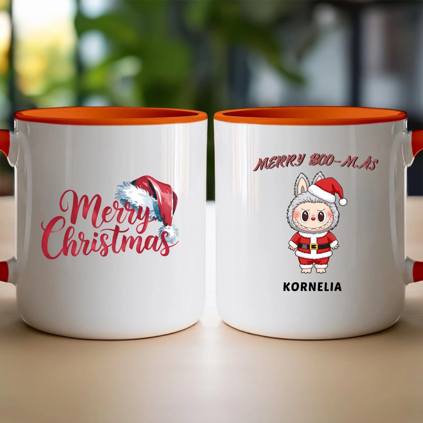 Personalizowany kubek na święta - Uroczy Potworek #513