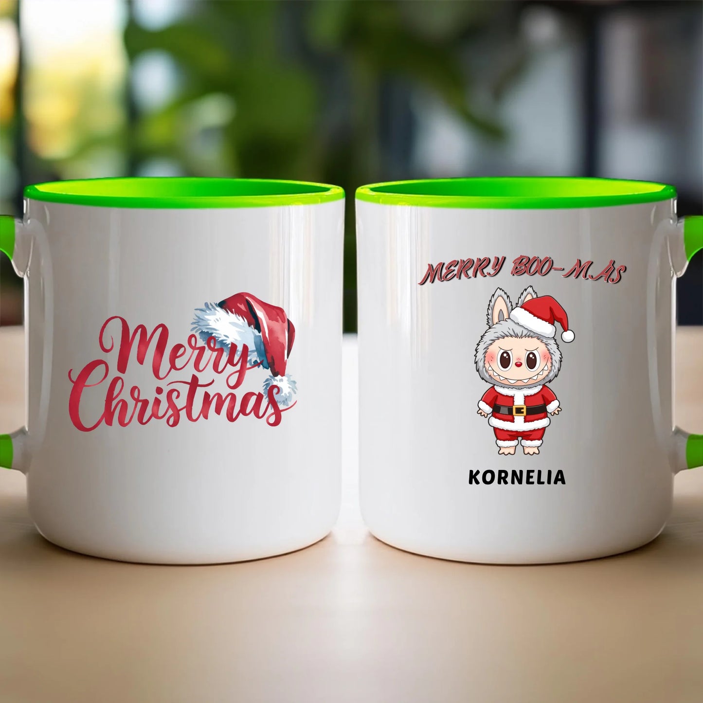 Personalizowany kubek na święta - Uroczy Potworek #513