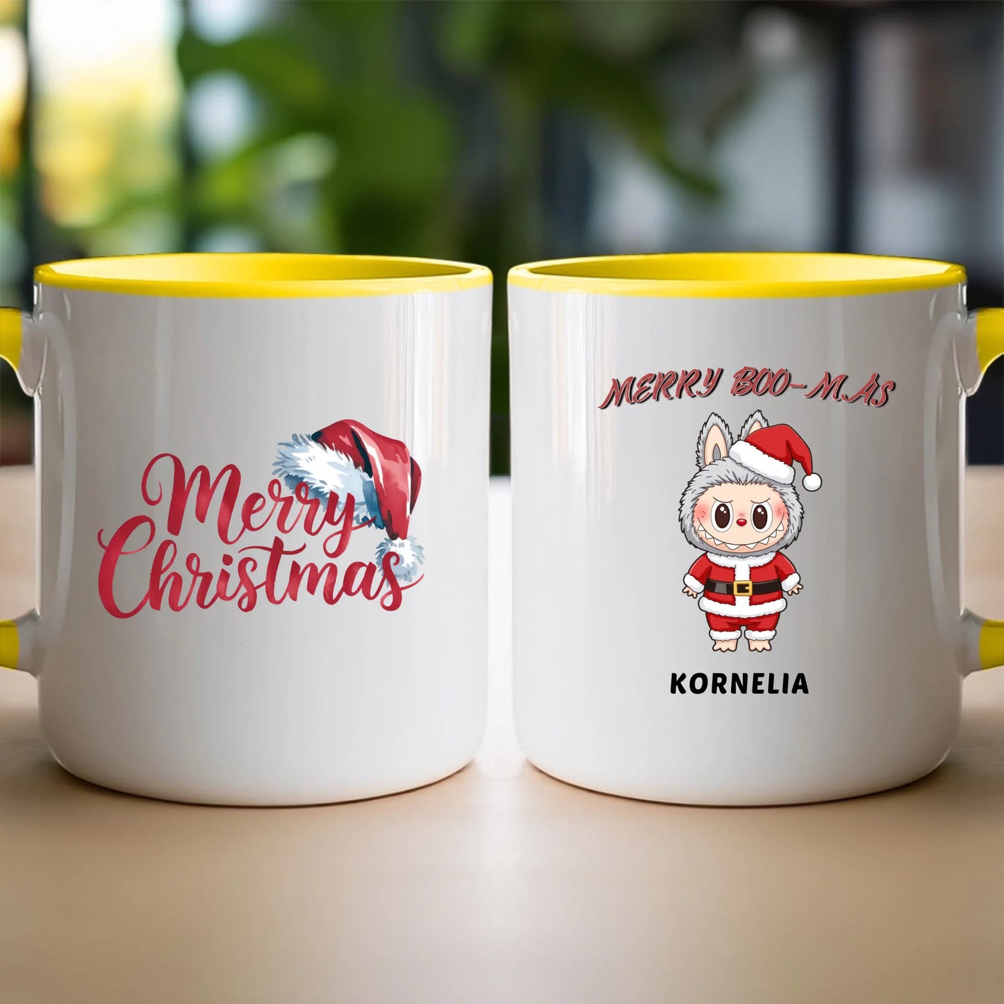 Personalizowany kubek na święta - Uroczy Potworek #513