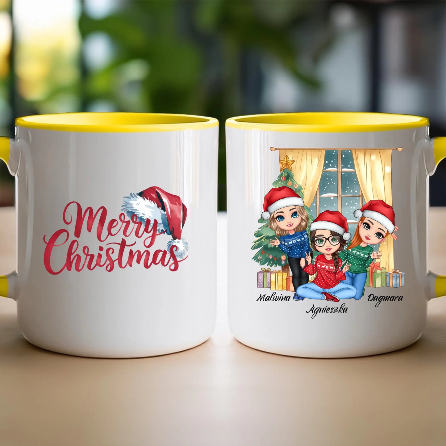 Kubek personalizowany świąteczny dla przyjaciółek #128