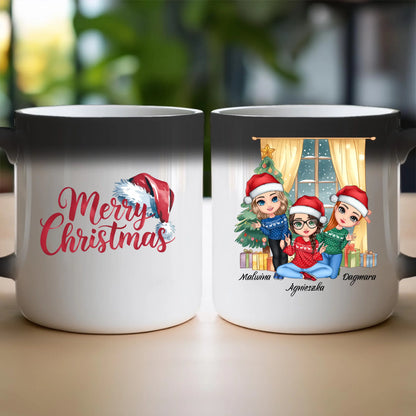 Kubek personalizowany świąteczny dla przyjaciółek #128