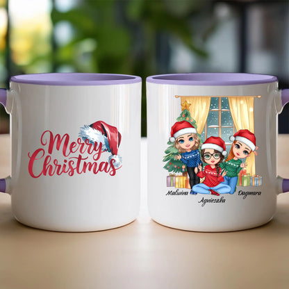 Kubek personalizowany świąteczny dla przyjaciółek #128