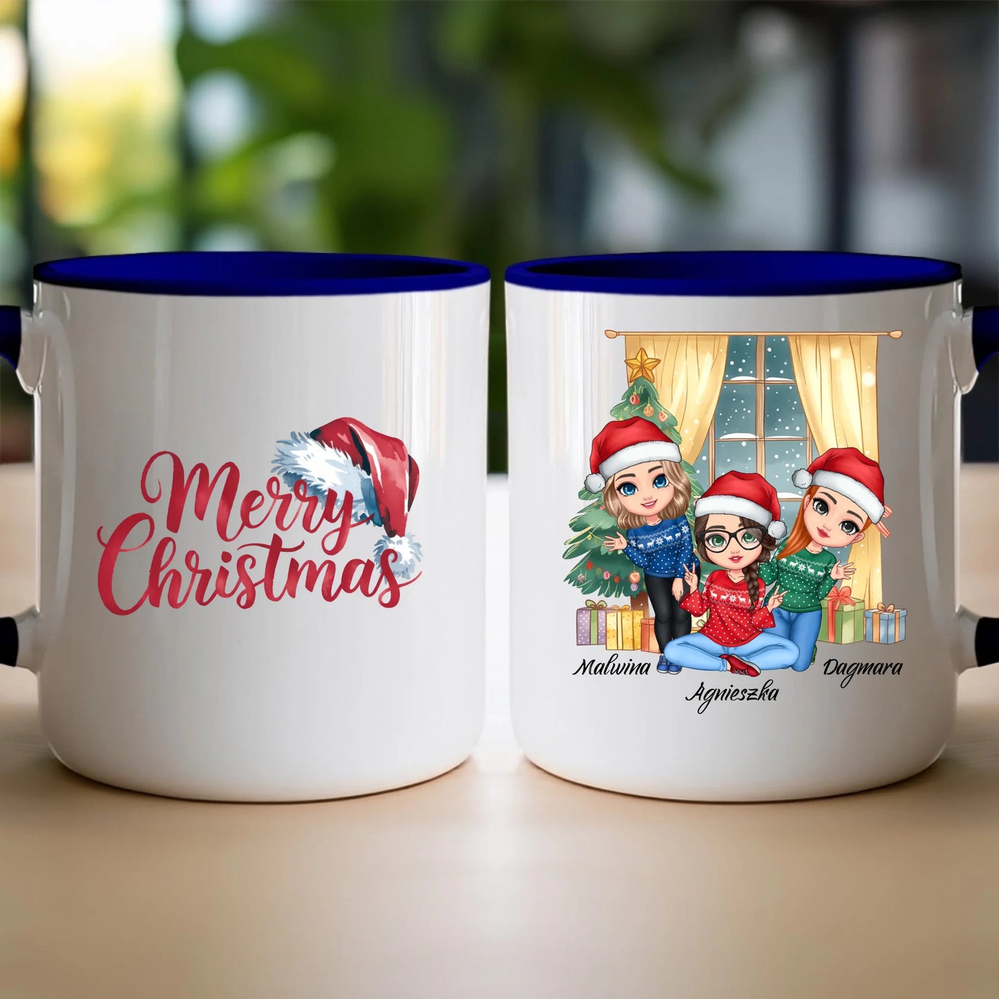 Kubek personalizowany świąteczny dla przyjaciółek #128