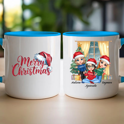 Kubek personalizowany świąteczny dla przyjaciółek #128