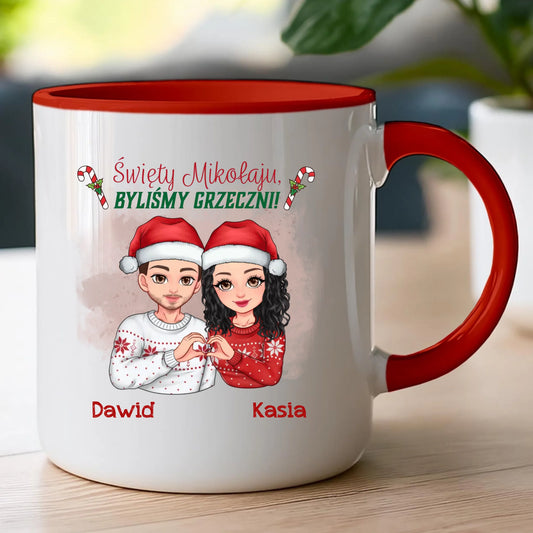 Kubek personalizowany świąteczny dla pary #54