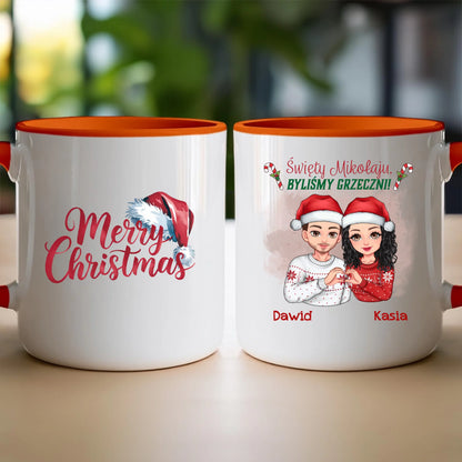 Kubek personalizowany świąteczny dla pary #54