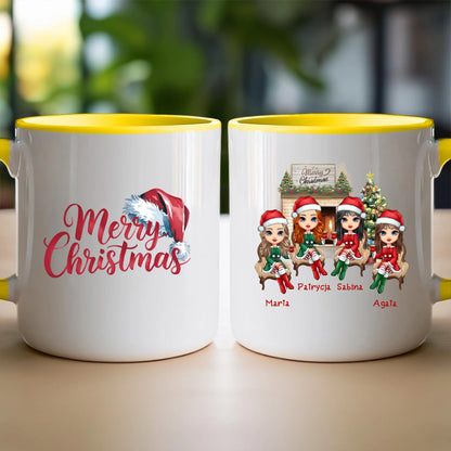 Kubek personalizowany świąteczny dla przyjaciółek #127