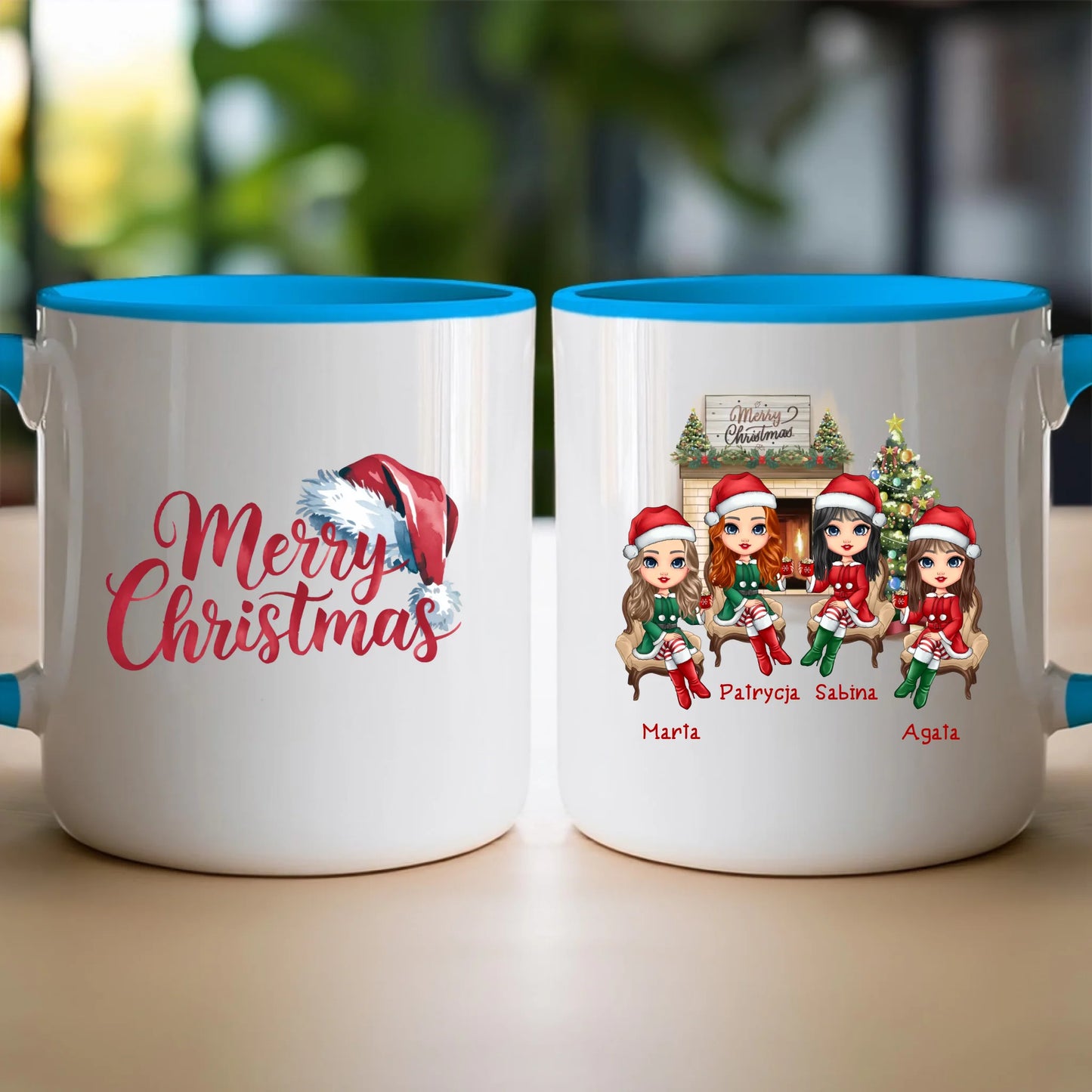 Kubek personalizowany świąteczny dla przyjaciółek #127