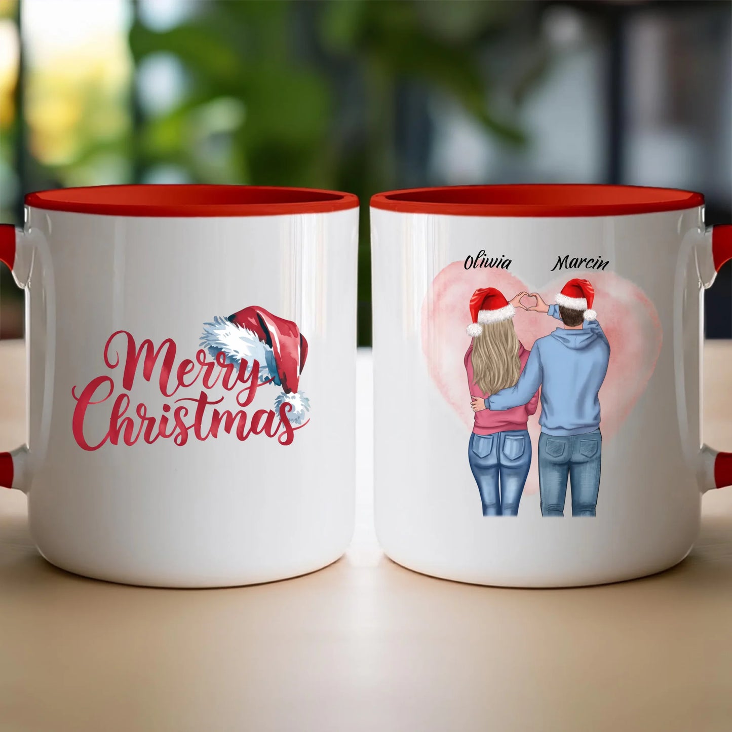 Kubek personalizowany świąteczny dla par #57