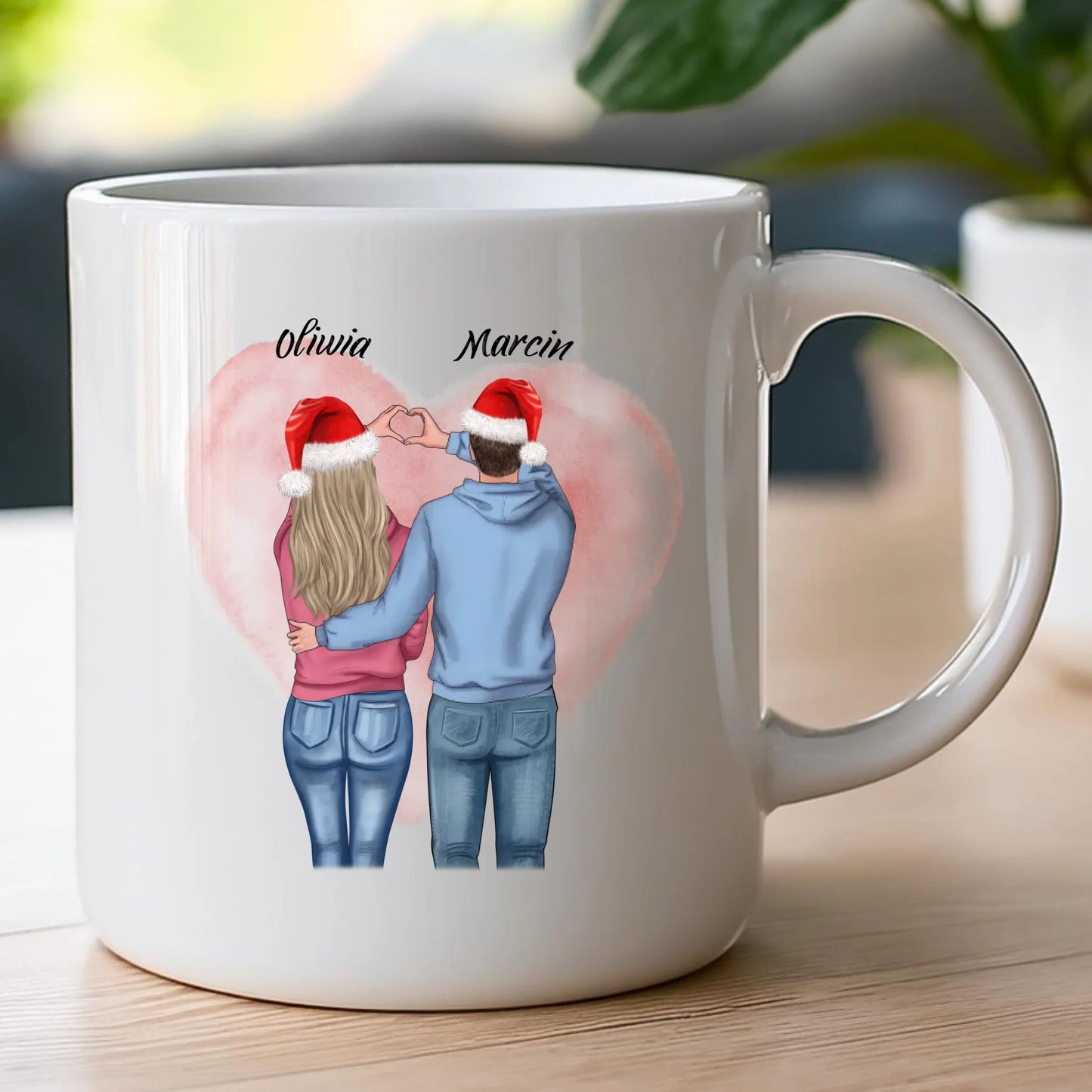 Kubek personalizowany świąteczny dla par #57