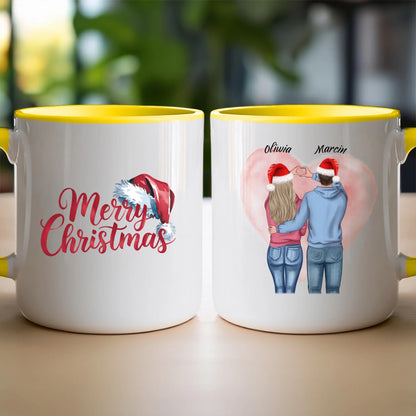 Kubek personalizowany świąteczny dla par #57