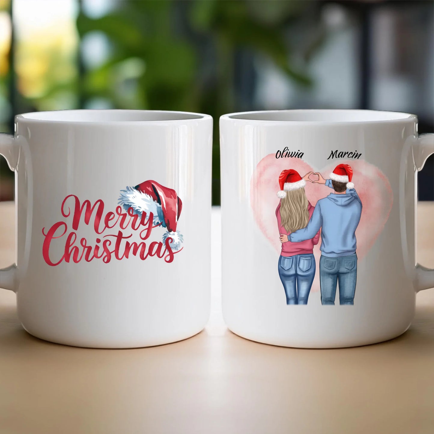 Kubek personalizowany świąteczny dla par #57