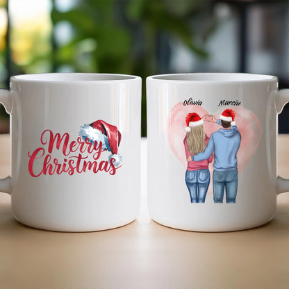 Kubek personalizowany świąteczny dla par #57