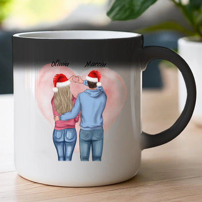 Kubek personalizowany świąteczny dla par #57