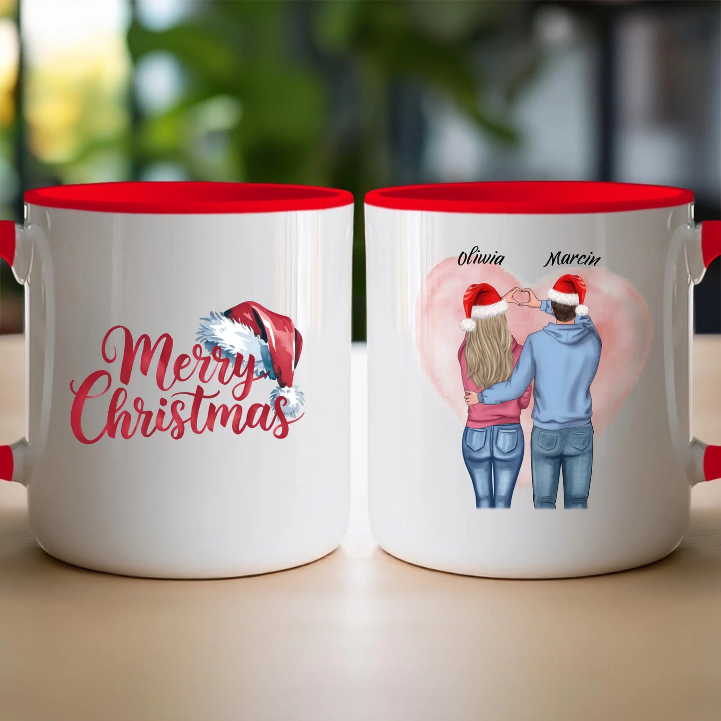 Kubek personalizowany świąteczny dla par #57