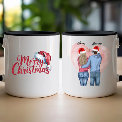 Kubek personalizowany świąteczny dla par #57