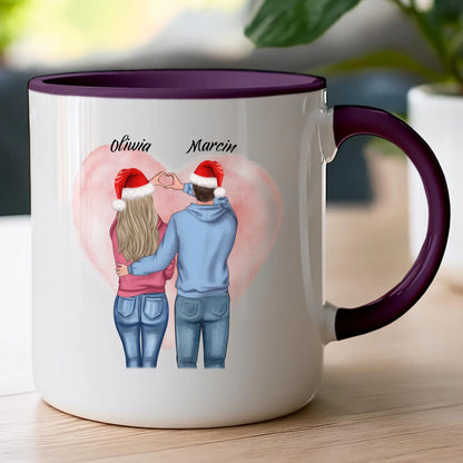 Kubek personalizowany świąteczny dla par #57