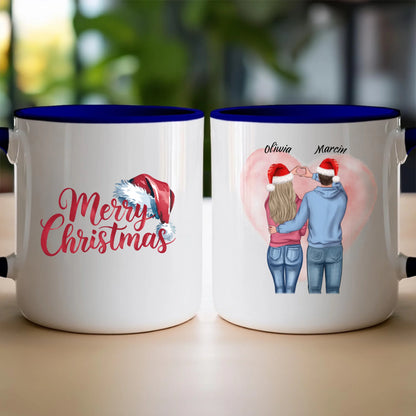 Kubek personalizowany świąteczny dla par #57