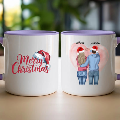 Kubek personalizowany świąteczny dla par #57