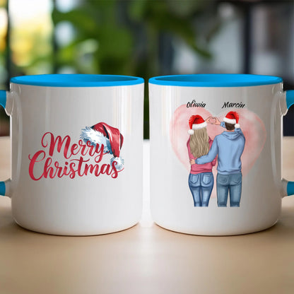 Kubek personalizowany świąteczny dla par #57