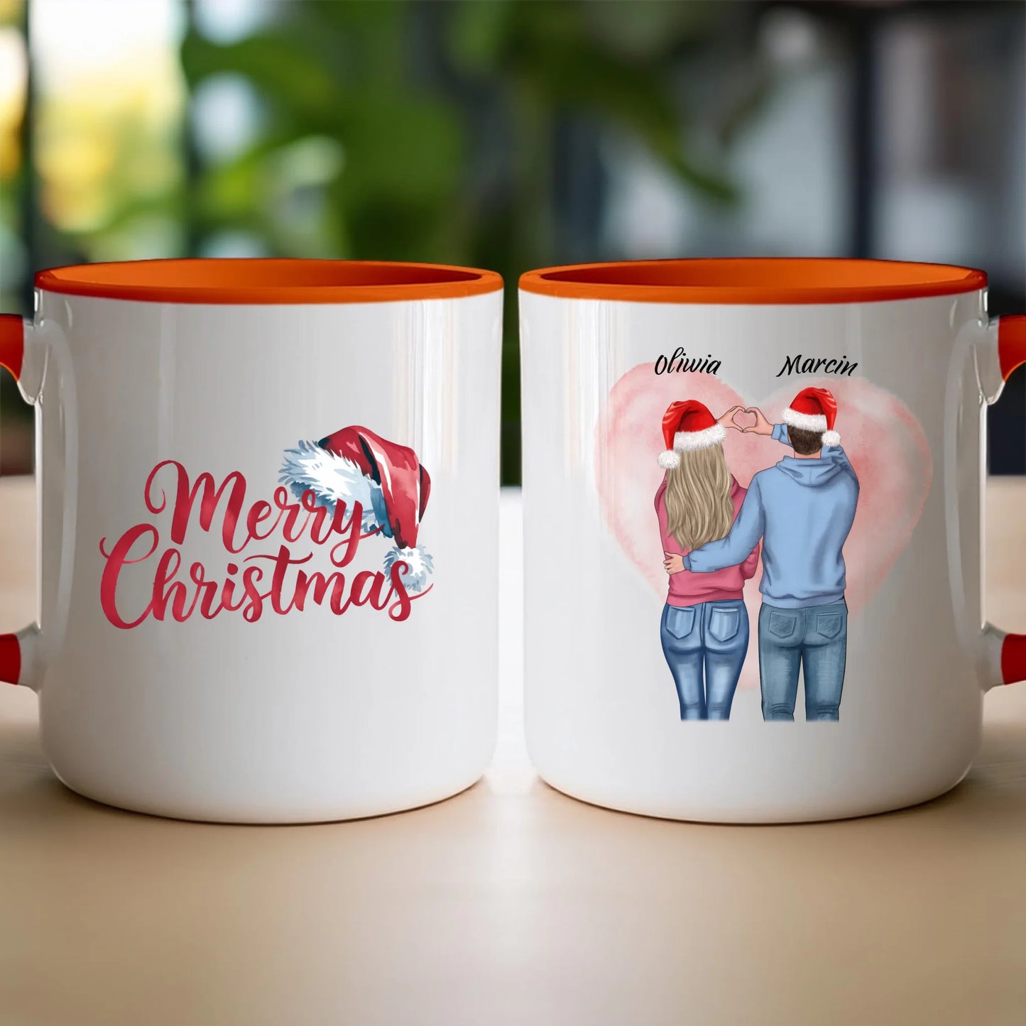 Kubek personalizowany świąteczny dla par #57