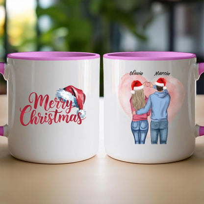 Kubek personalizowany świąteczny dla par #57