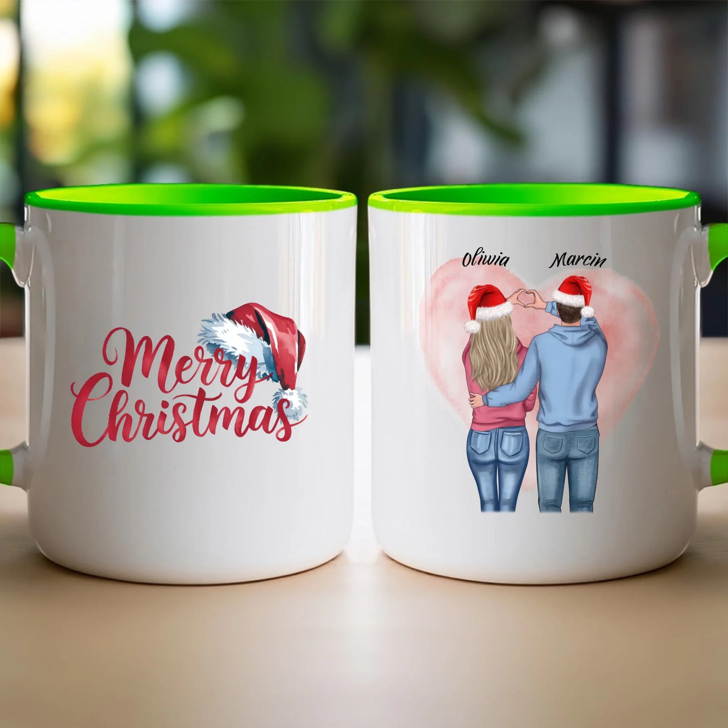 Kubek personalizowany świąteczny dla par #57