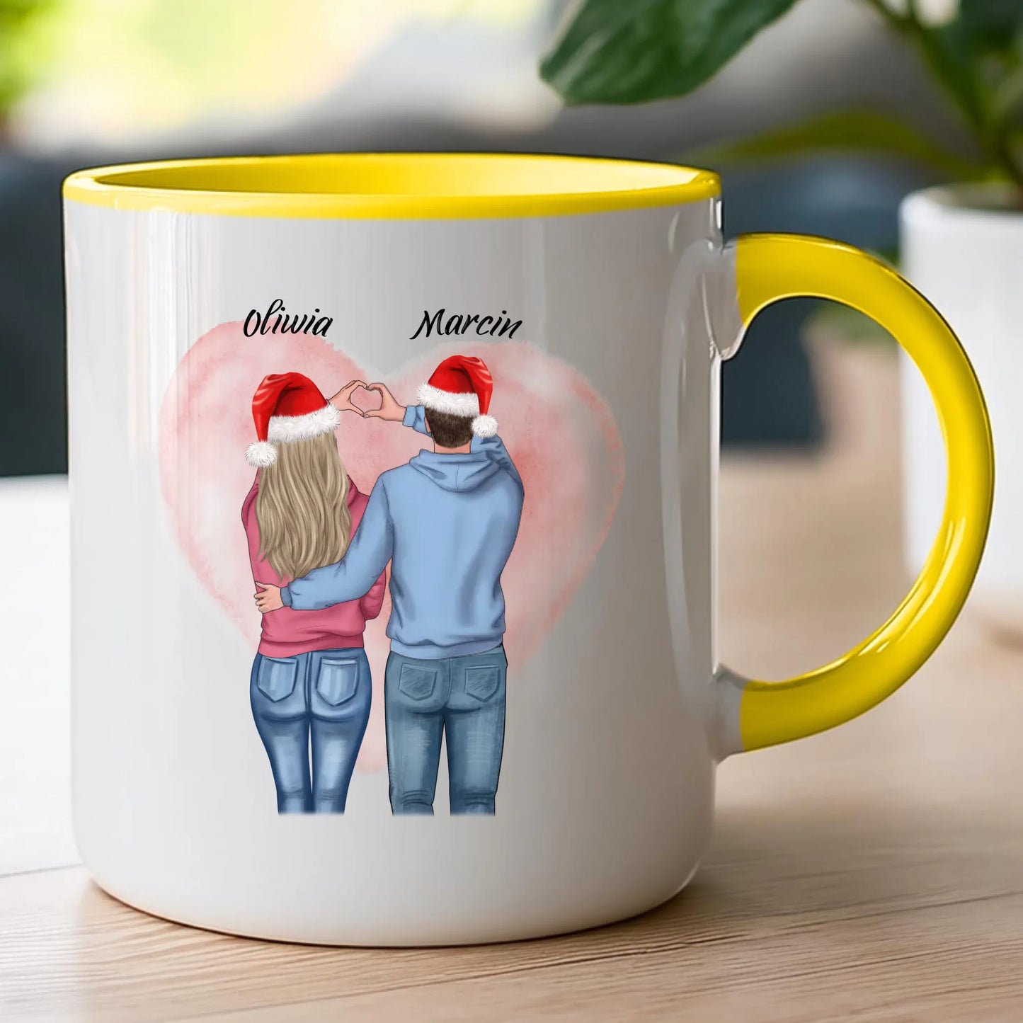 Kubek personalizowany świąteczny dla par #57