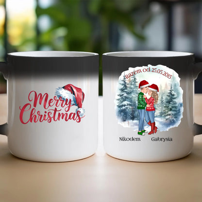 Kubek personalizowany świąteczny dla par #51