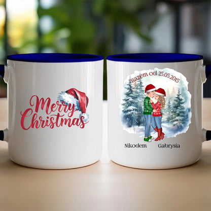 Kubek personalizowany świąteczny dla par #51