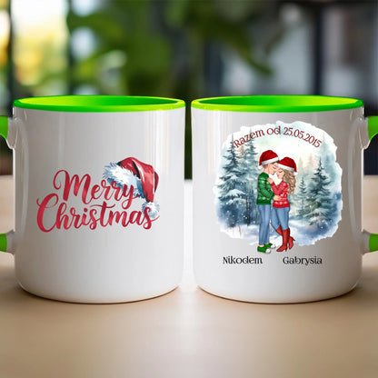 Kubek personalizowany świąteczny dla par #51