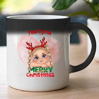 Kubek personalizowana świąteczna dla dziewczynki #91