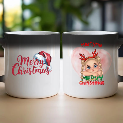 Kubek personalizowana świąteczna dla dziewczynki #91